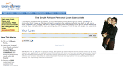 Desktop Screenshot of loanexpress.co.za